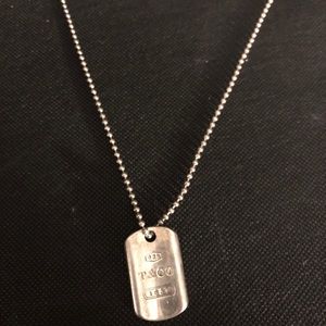 Tiffany and Co. Dog Tag necklace